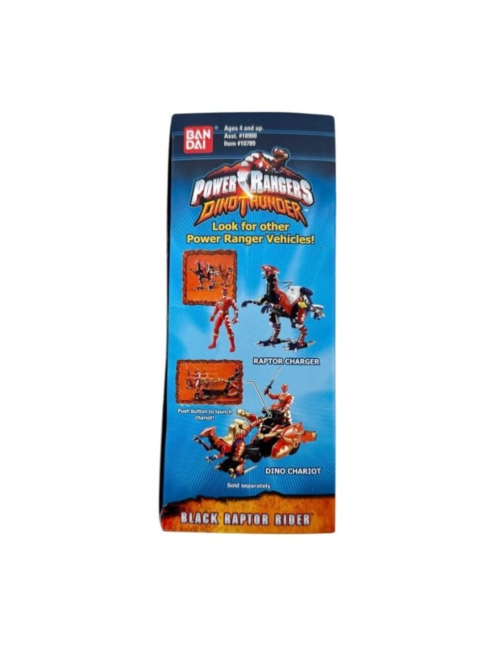Power Rangers Dino Thunder Black Raptor Rider Complete With Instructions - Picture 4 of 8